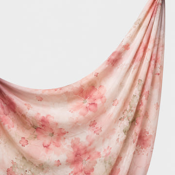 Printed Chiffon Hijab - Blush Sakura