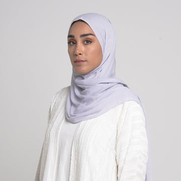 Turkish folded Hijab - Soft Lilac Mist