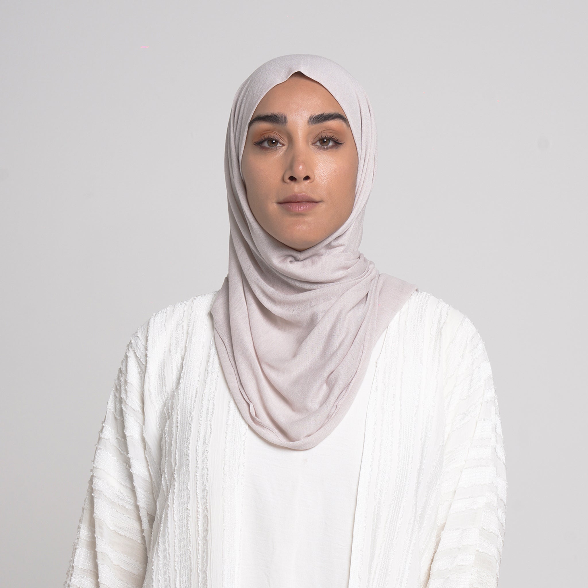 Turkish folded Hijab - Pearl Mist