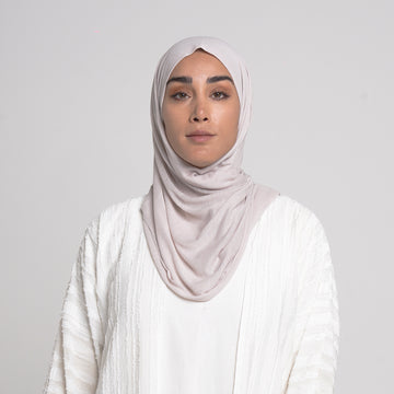 Turkish folded Hijab - Pearl Mist