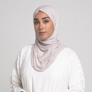 Turkish folded Hijab - Pearl Mist