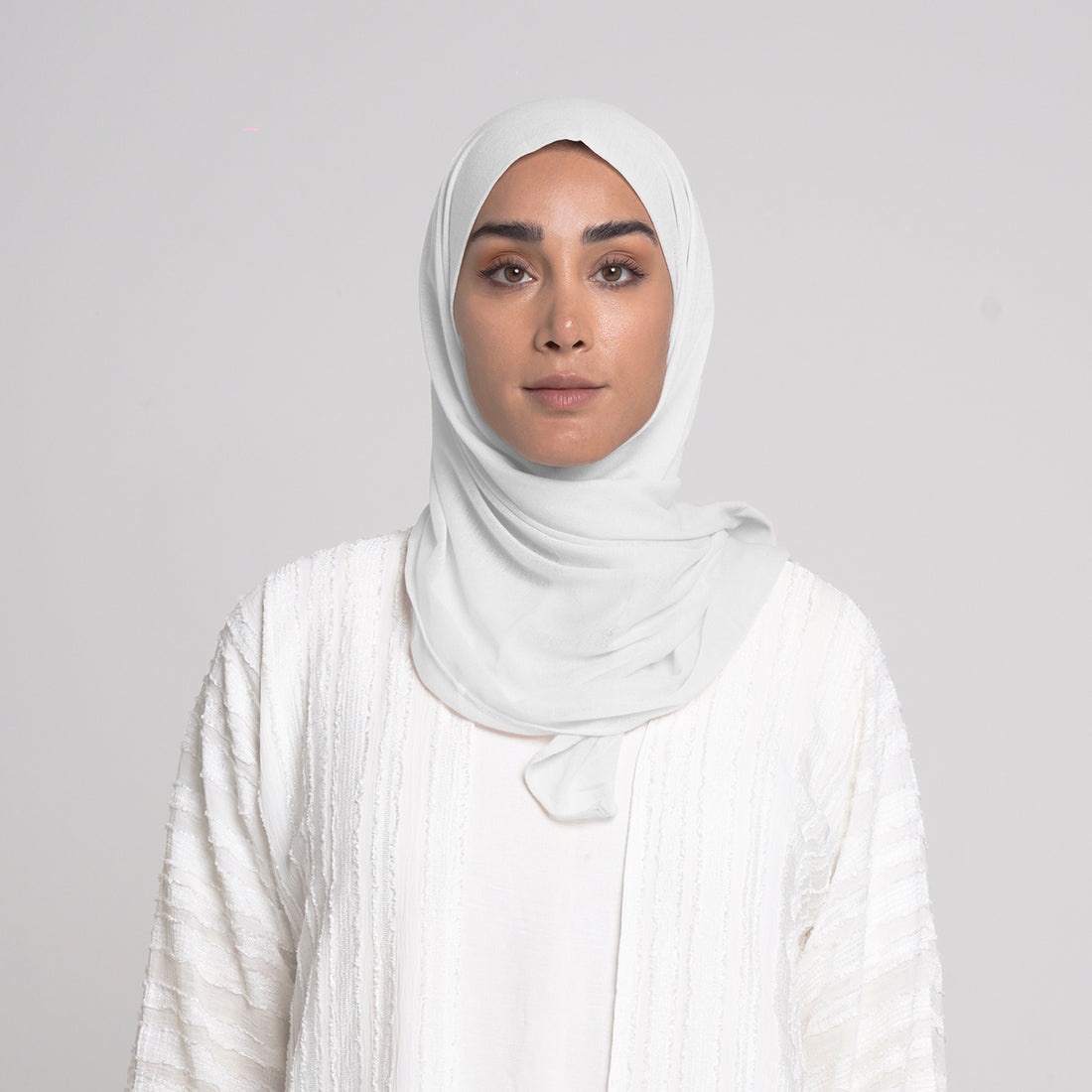 Turkish folded Hijab - Snow White