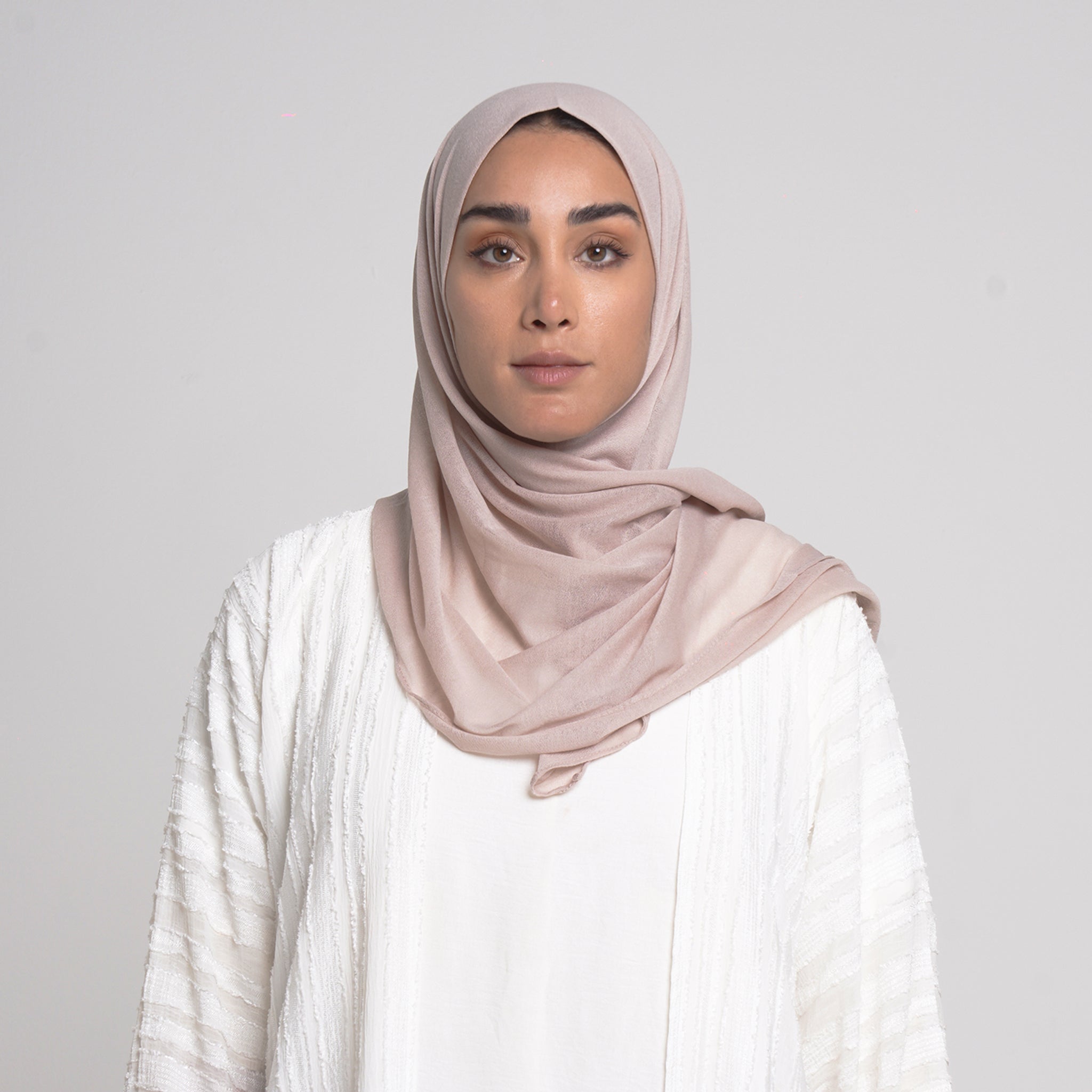 Turkish folded Hijab -Blush Sand