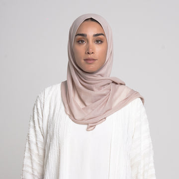 Turkish folded Hijab -Blush Sand
