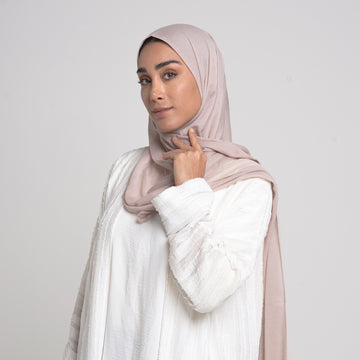Turkish folded Hijab -Blush Sand