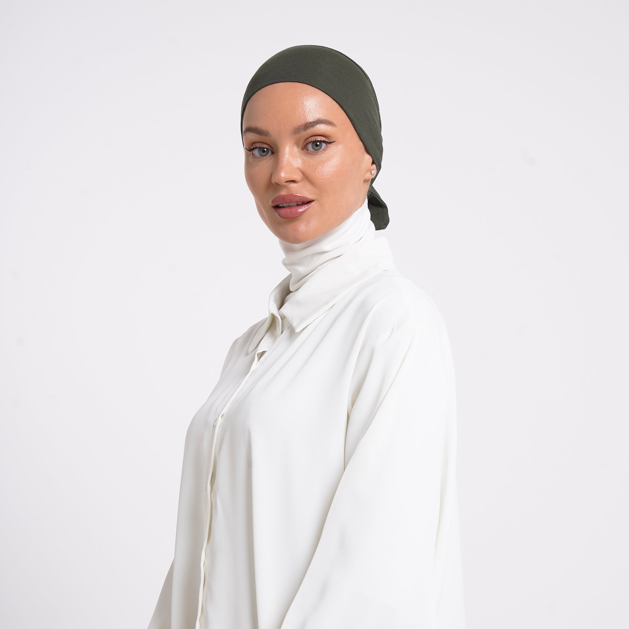 Tiffany Tie-Back Bonnet - Olive Green