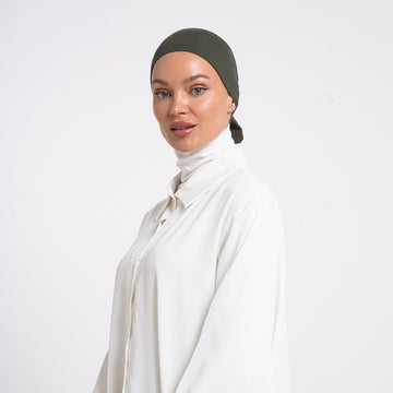 Tiffany Tie-Back Bonnet - Olive Green