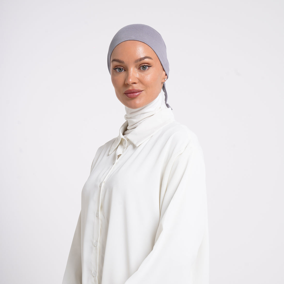 Tiffany Tie-Back Bonnet - Lavender Gray