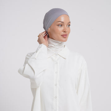 Tiffany Tie-Back Bonnet - Lavender Gray