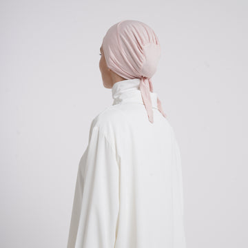 Tiffany Tie-Back Bonnet - Blush Pink