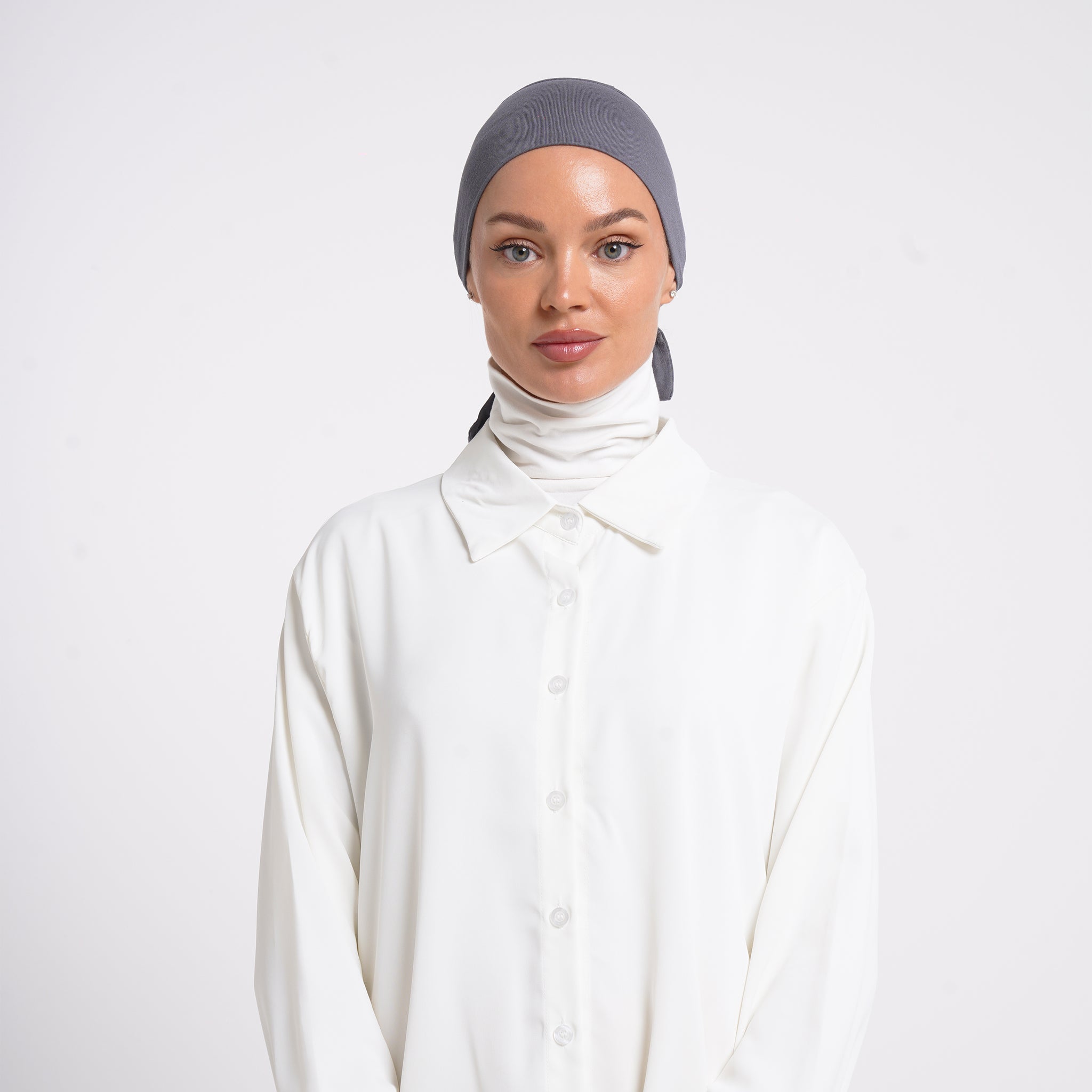 Tiffany Tie-Back Bonnet - Slate Gray