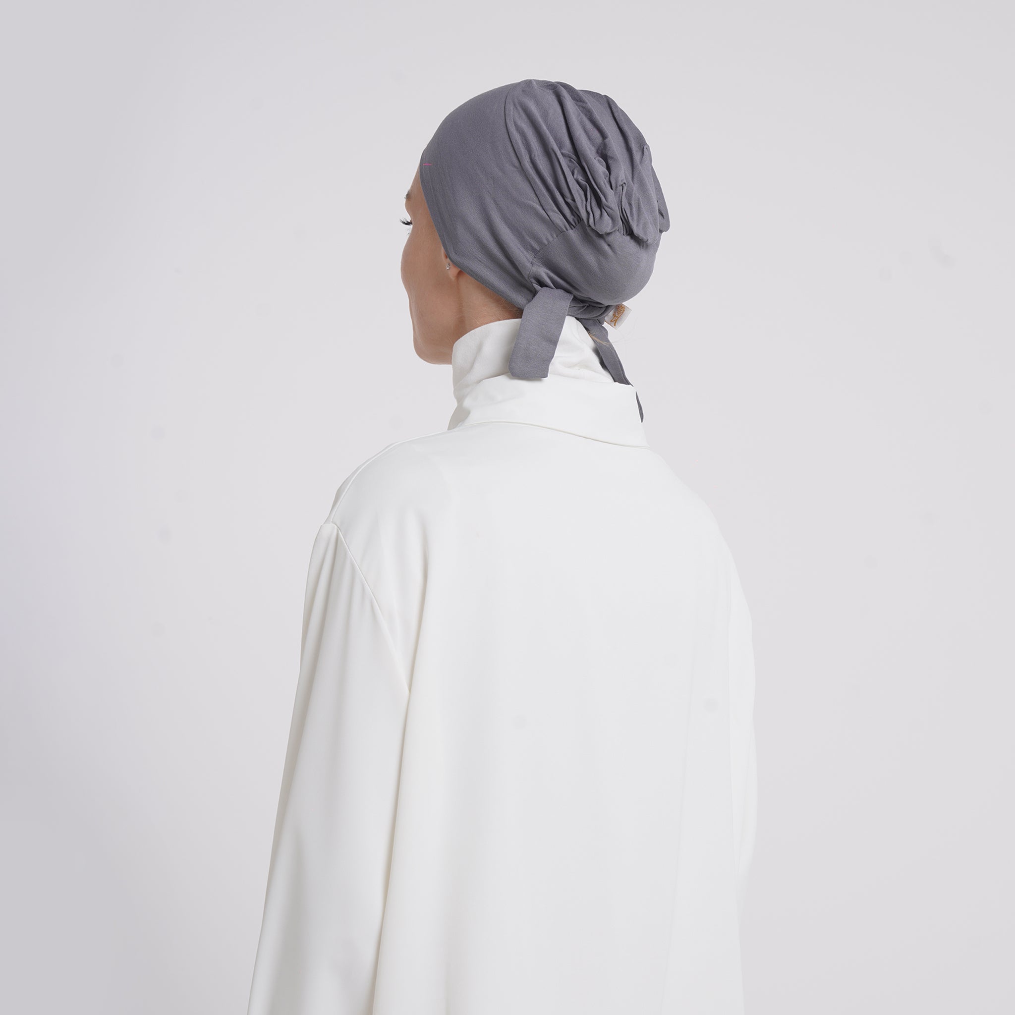 Tiffany Tie-Back Bonnet - Slate Gray