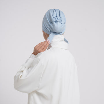 Tiffany Tie-Back Bonnet - Baby Blue