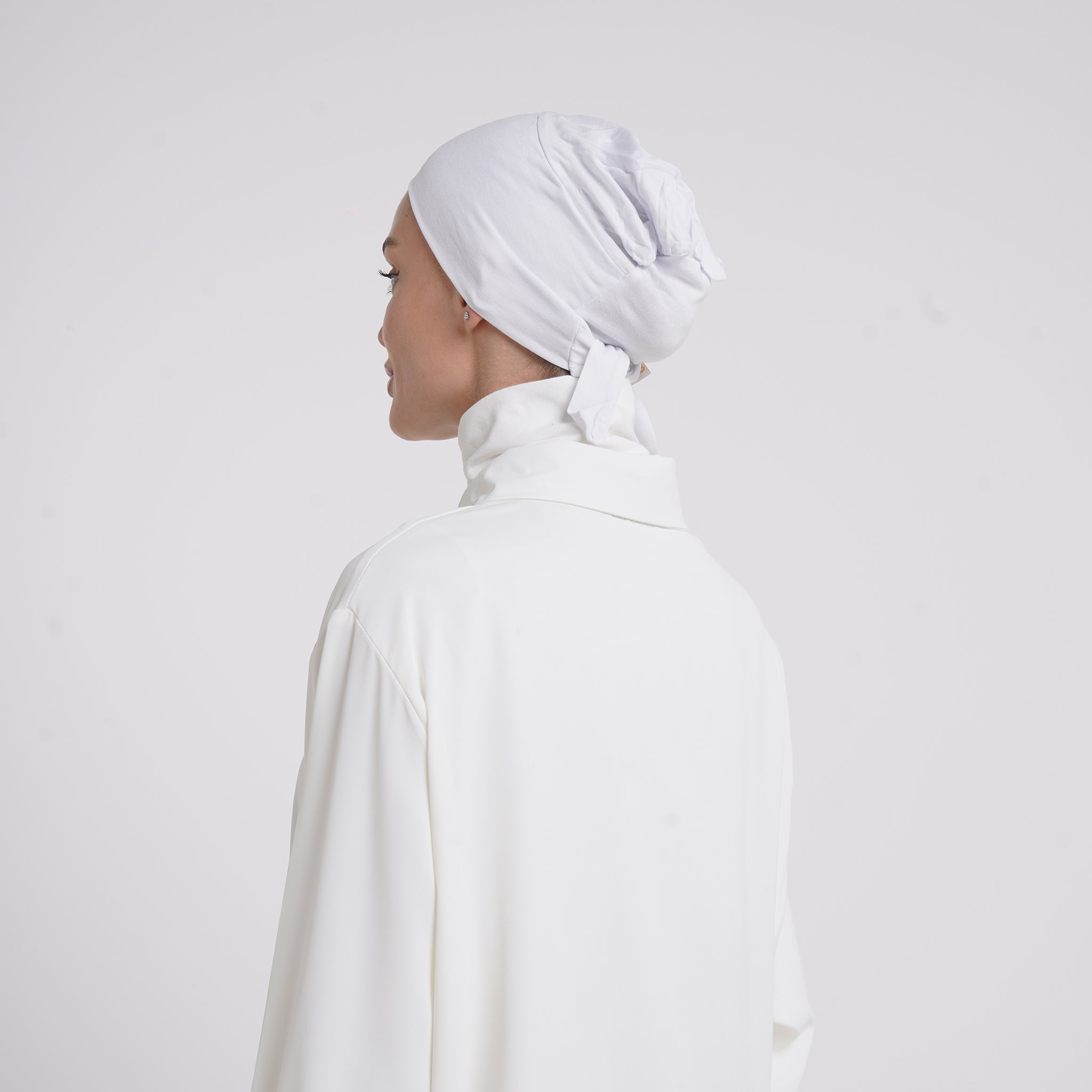 Tiffany Tie-Back Bonnet - Pure White