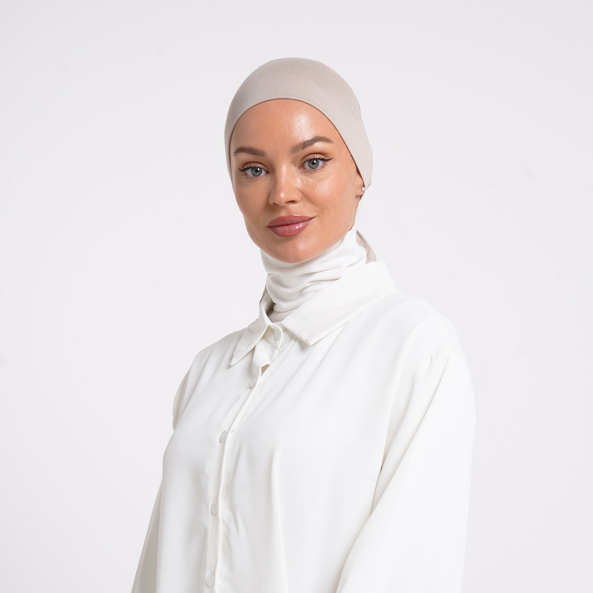 Tiffany Tie-Back Bonnet - Oat Beige