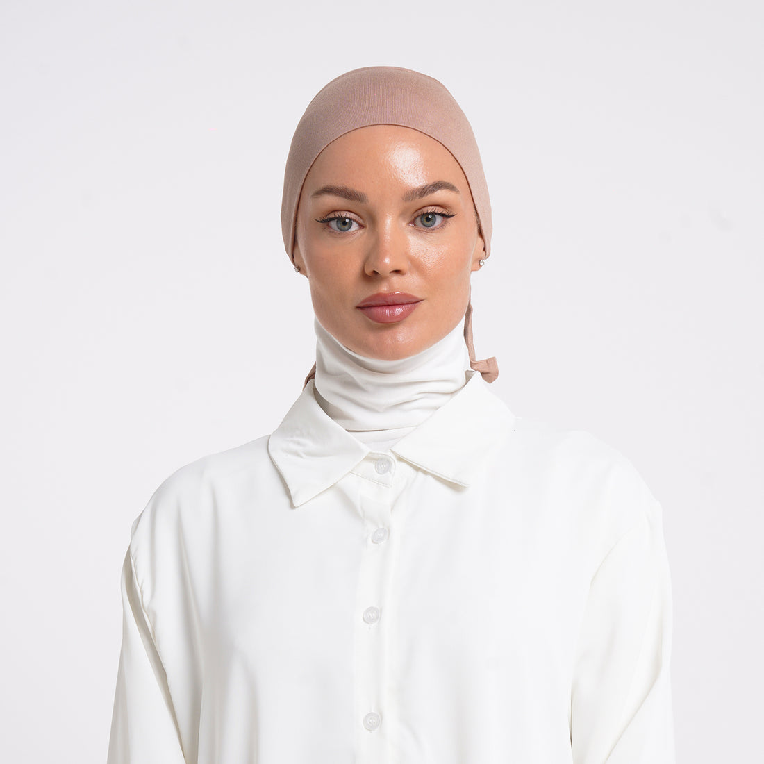 Tiffany Tie-Back Bonnet - Warm Nude