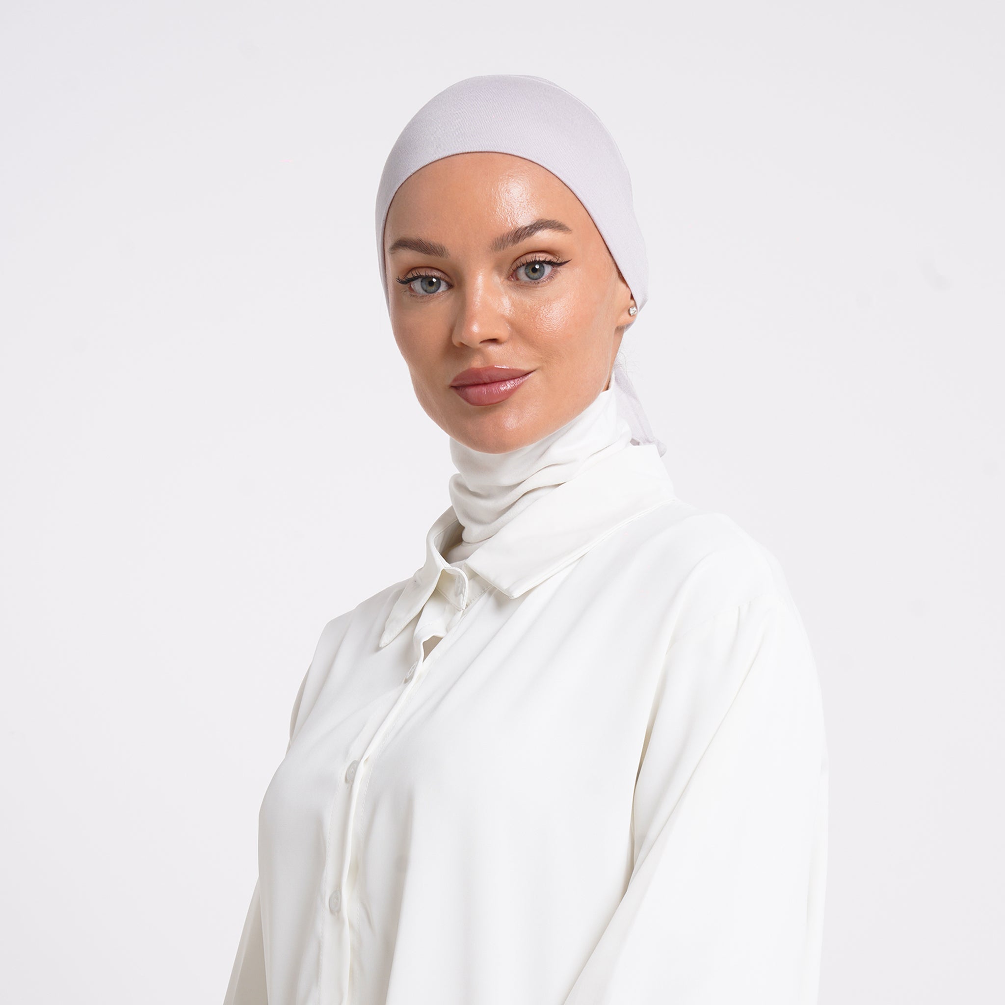 Tiffany Tie-Back Bonnet - Pearl Gray