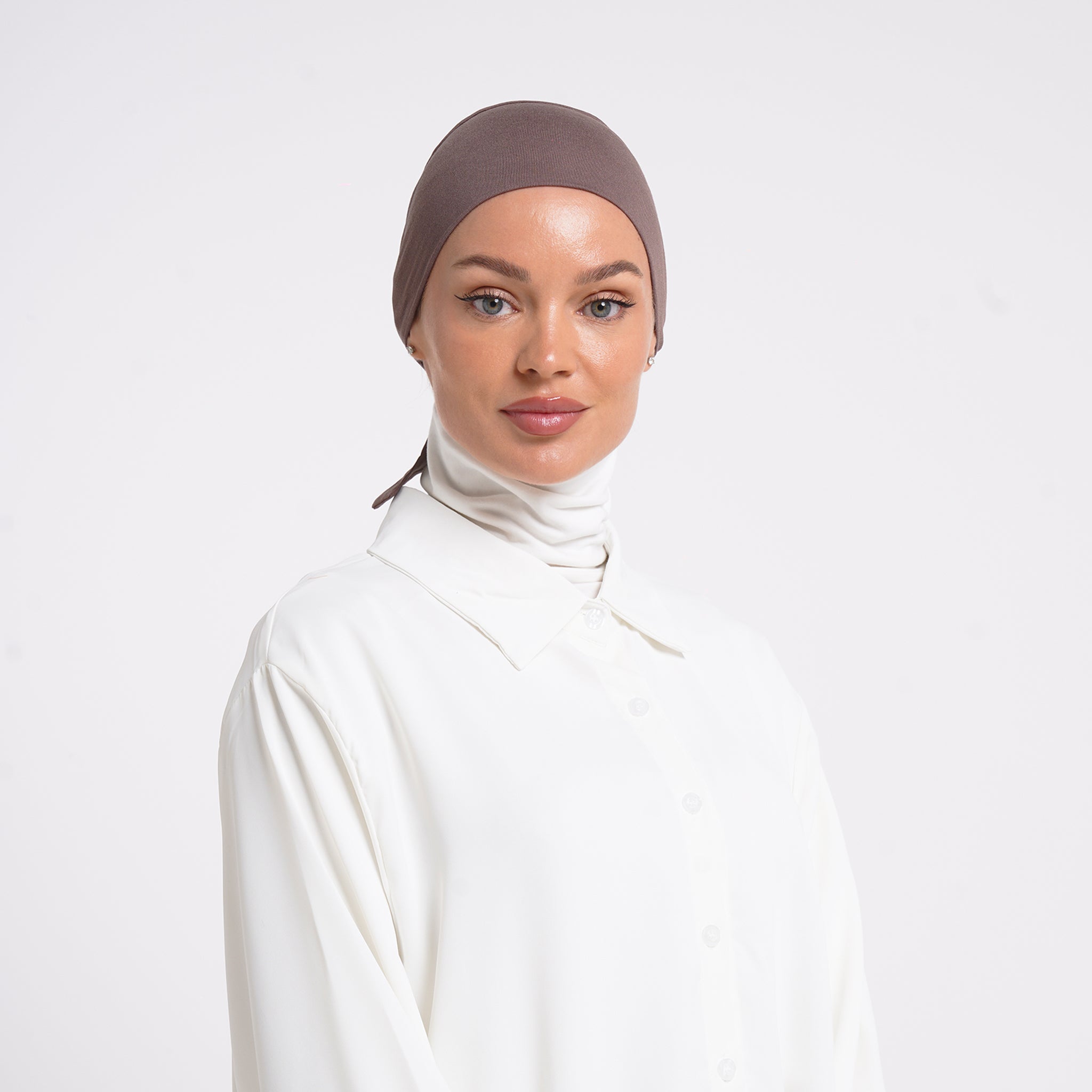 Tiffany Tie-Back Bonnet - Mocha Taupe