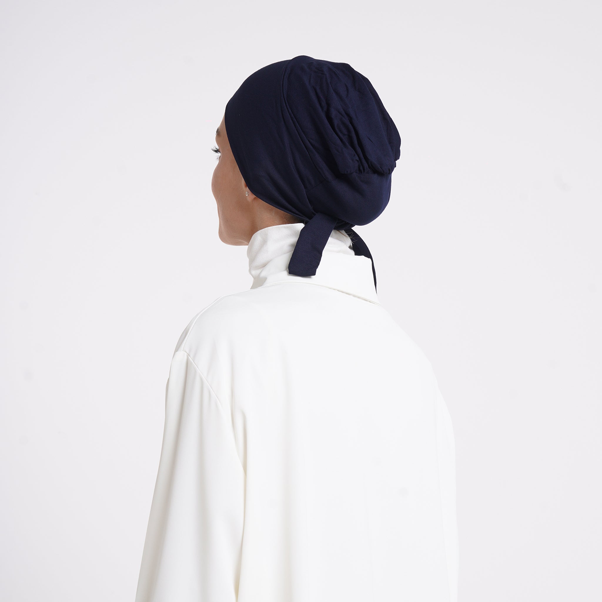 Tiffany Tie-Back Bonnet - Midnight Navy