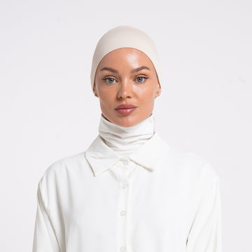 Tiffany Tie-Back Bonnet - Vanilla Cream