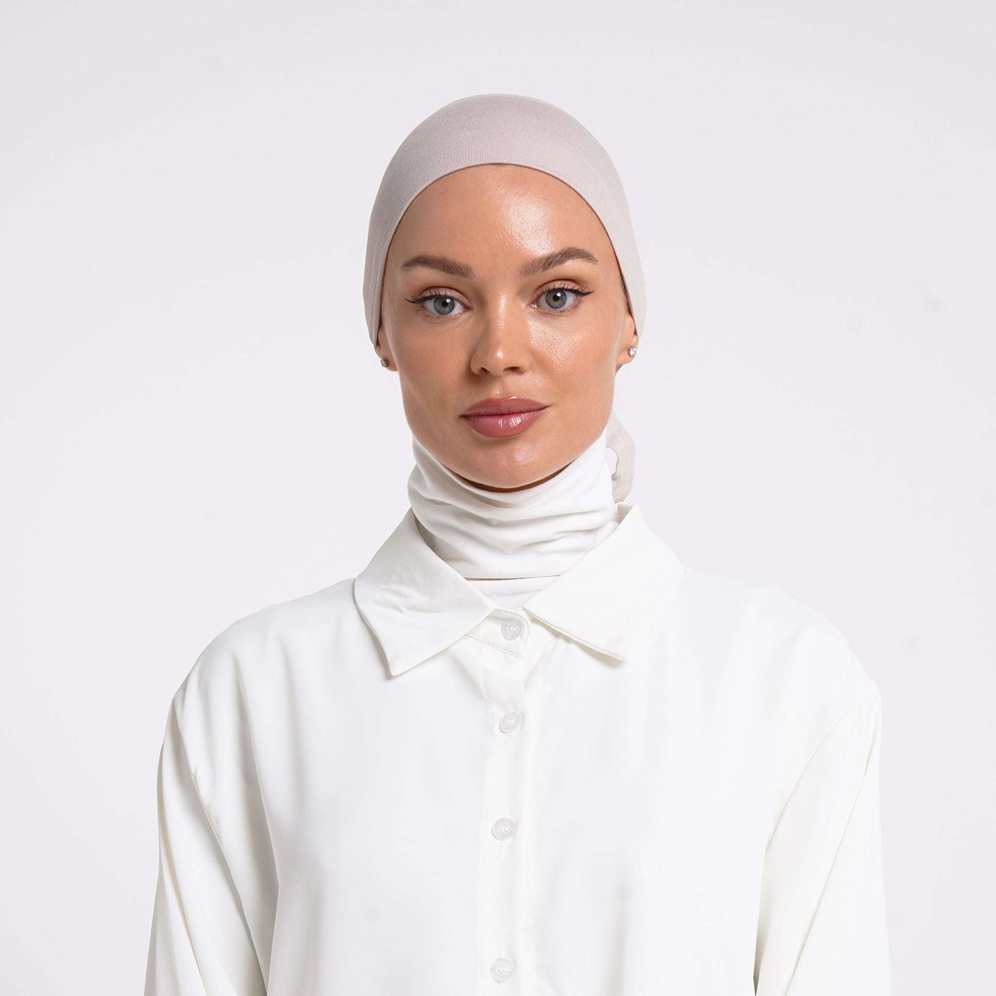 Tiffany Tie-Back Bonnet - Soft Taupe