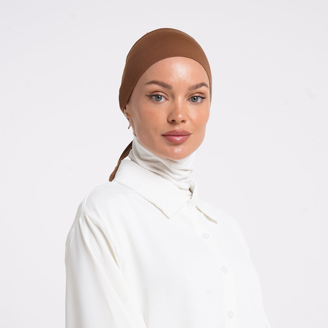Tiffany Tie-Back Bonnet - Cinnamon Brown