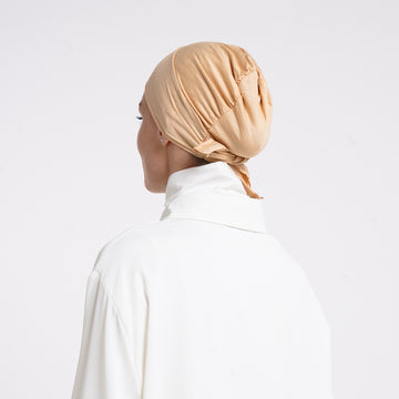 Tiffany Tie-Back Bonnet - Honey Beige