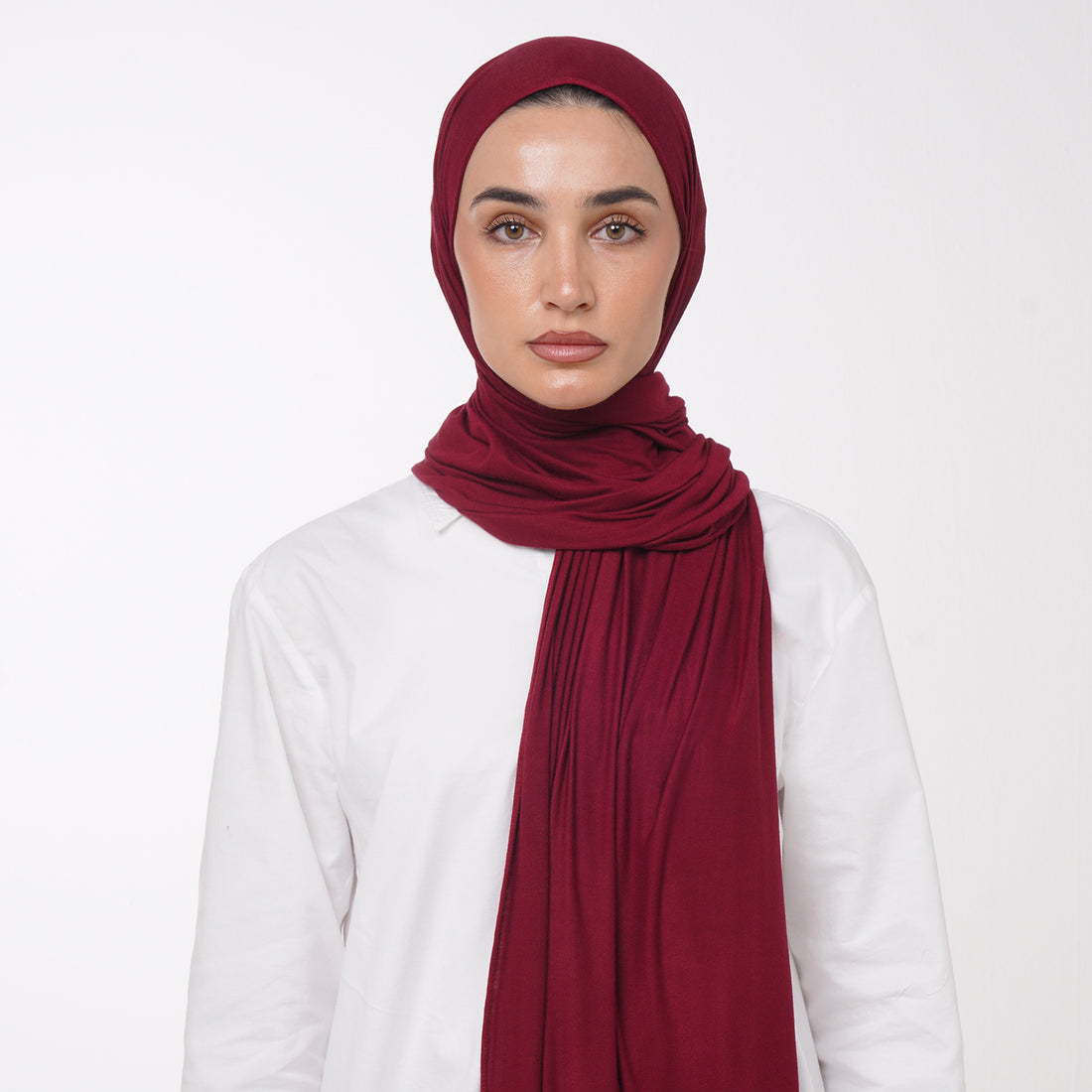 Plain Jersey Hijab or Everyday Comfort Jersey Hijab - Burgundy