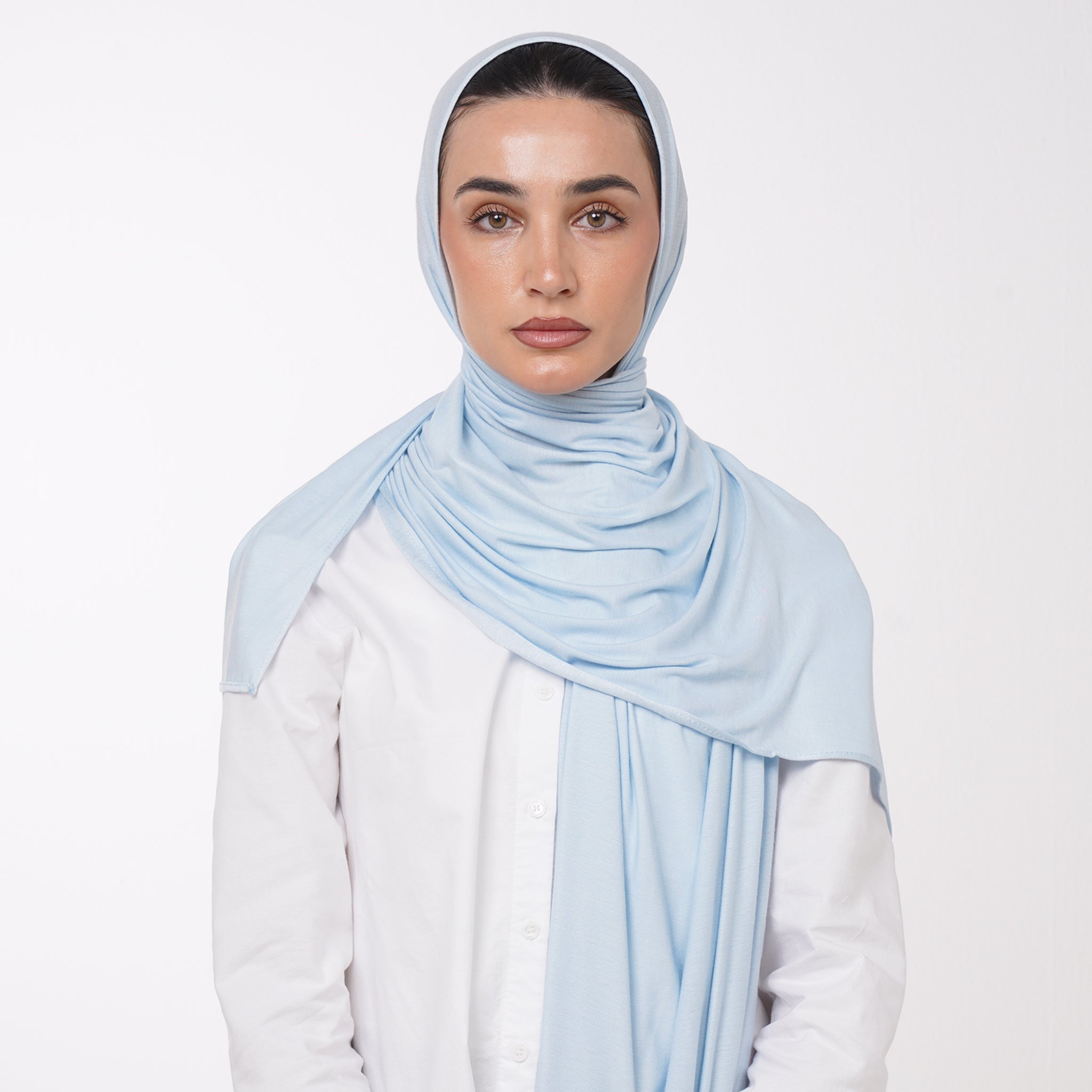 Plain Jersey Hijab or Everyday Comfort Jersey Hijab - Powder Blue
