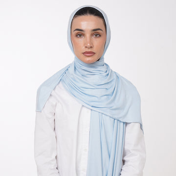 Plain Jersey Hijab or Everyday Comfort Jersey Hijab - Powder Blue