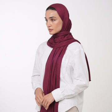 Plain Jersey Hijab or Everyday Comfort Jersey Hijab - Maroon