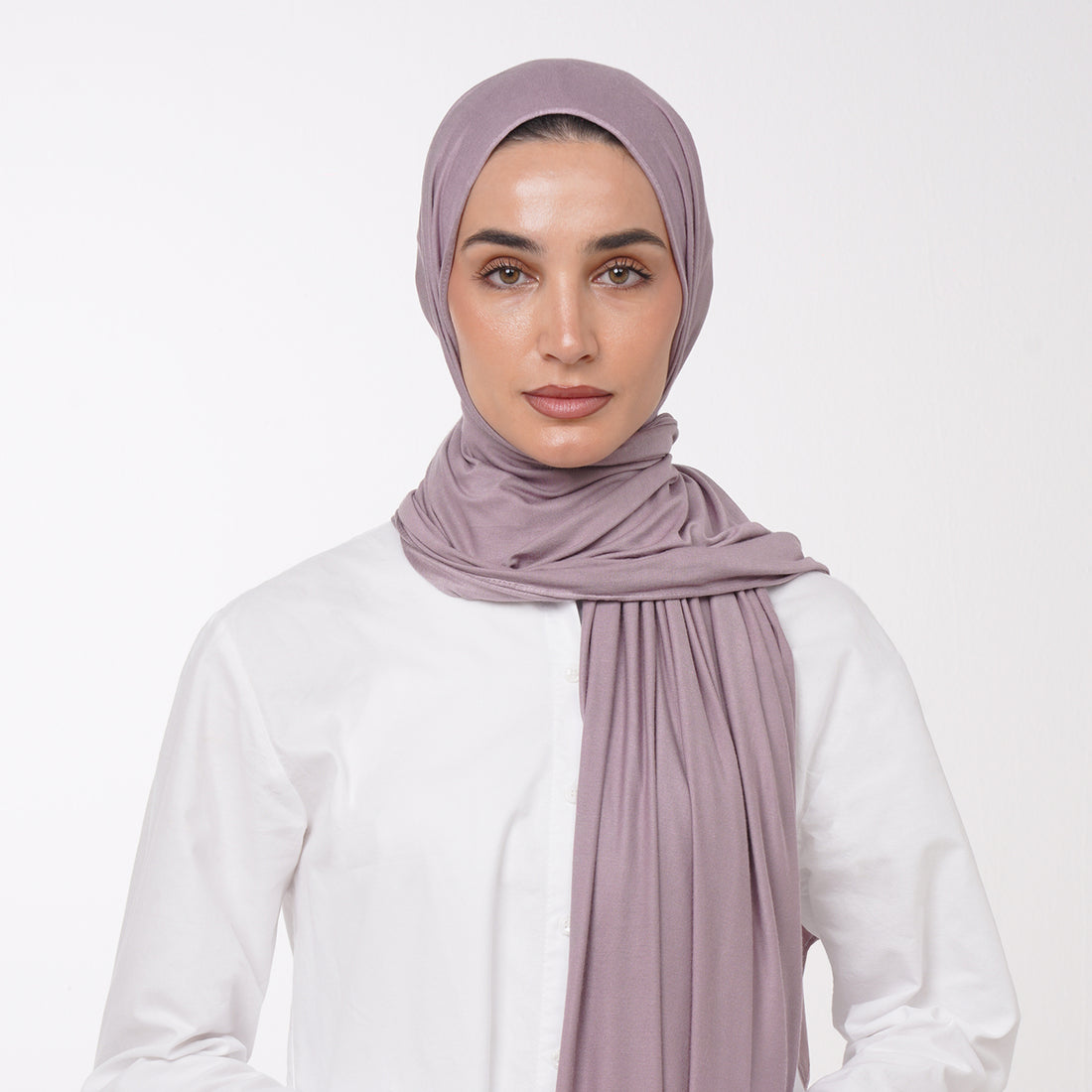 Plain Jersey Hijab or Everyday Comfort Jersey Hijab -  Dusty Lavender