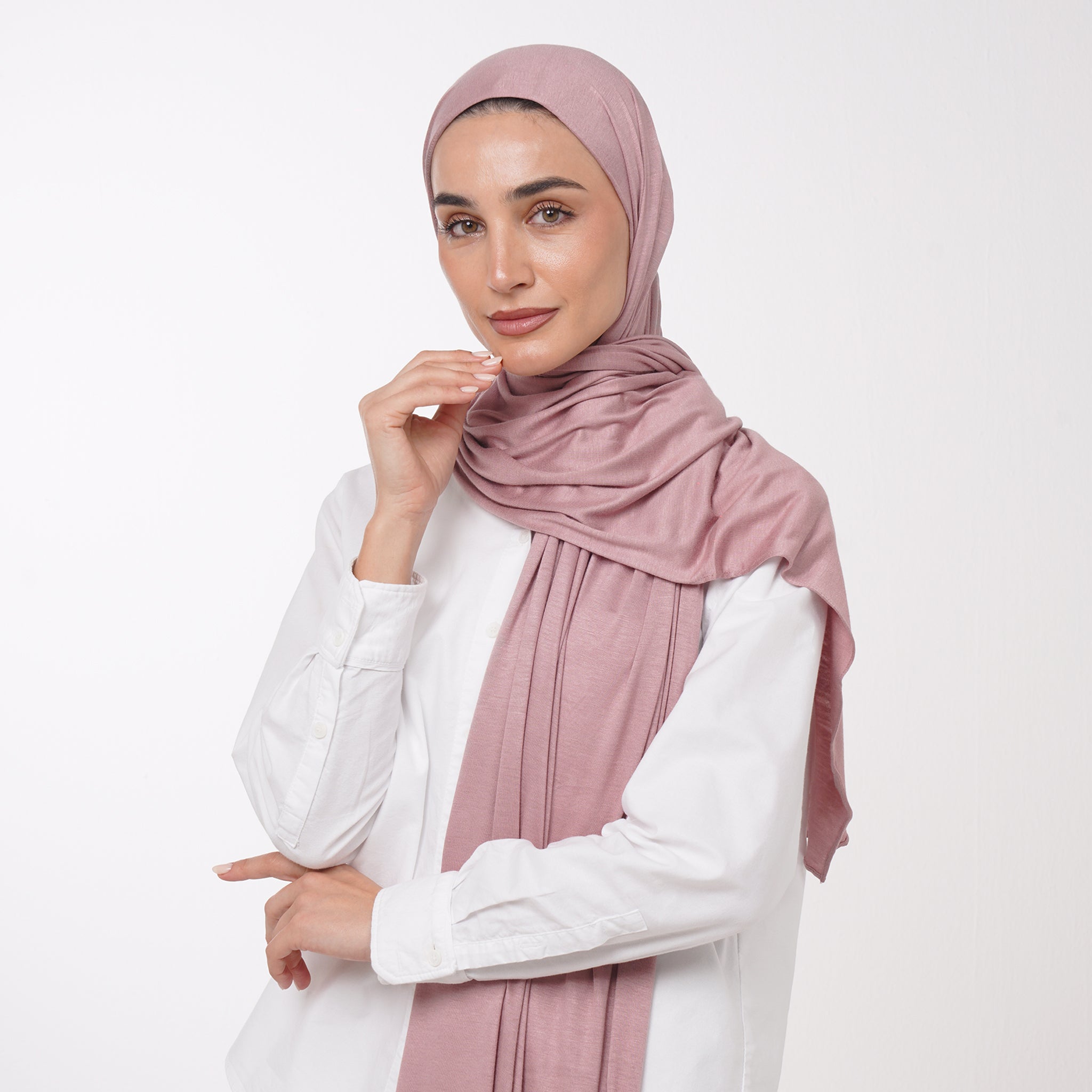 Plain Jersey Hijab or Everyday Comfort Jersey Hijab - Blush Pink