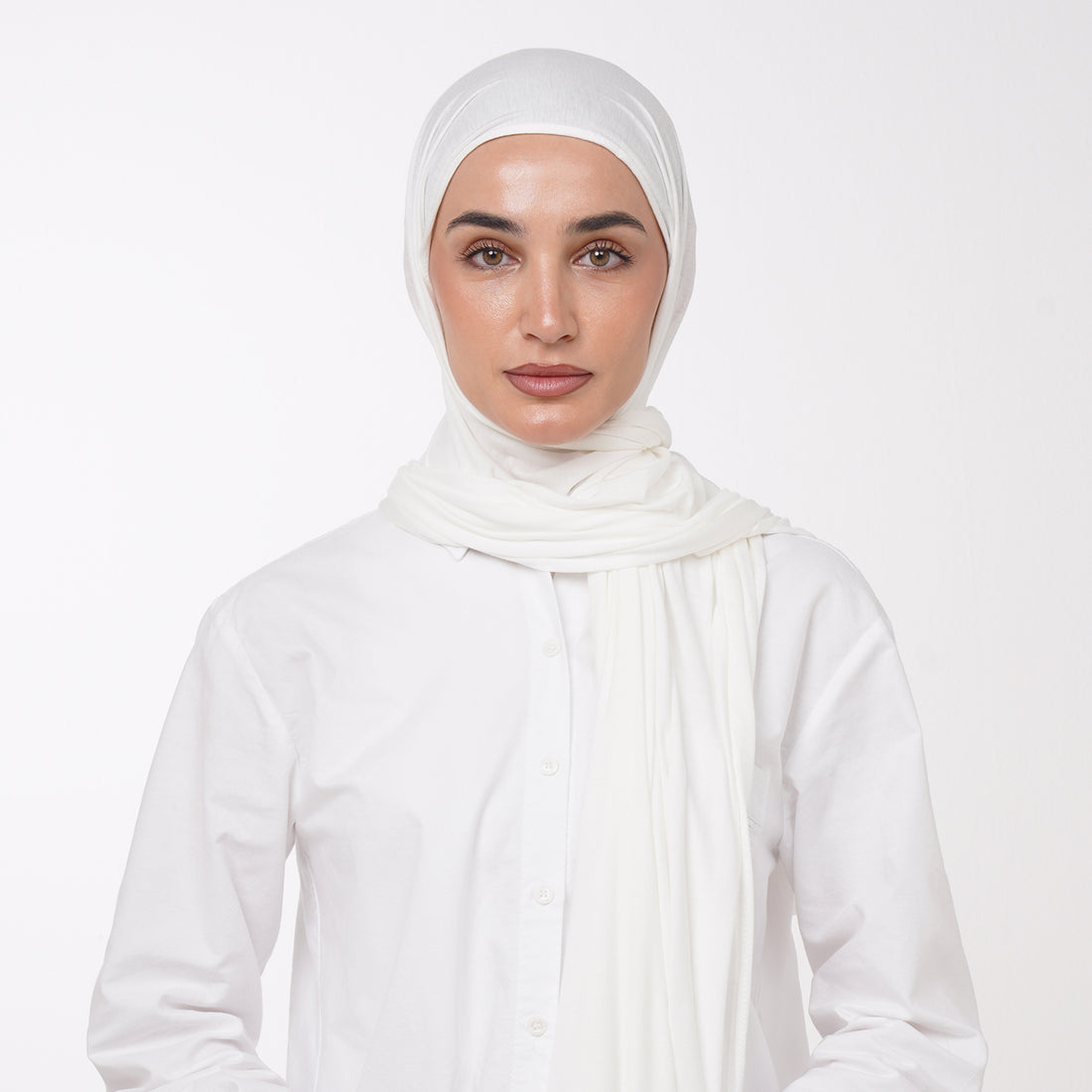 Plain Jersey Hijab or Everyday Comfort Jersey Hijab -  Cream