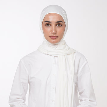 Plain Jersey Hijab or Everyday Comfort Jersey Hijab -  Cream