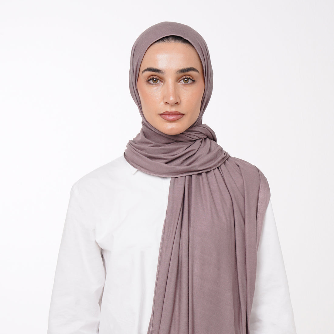 Plain Jersey Hijab or Everyday Comfort Jersey Hijab -  Dusty Rose