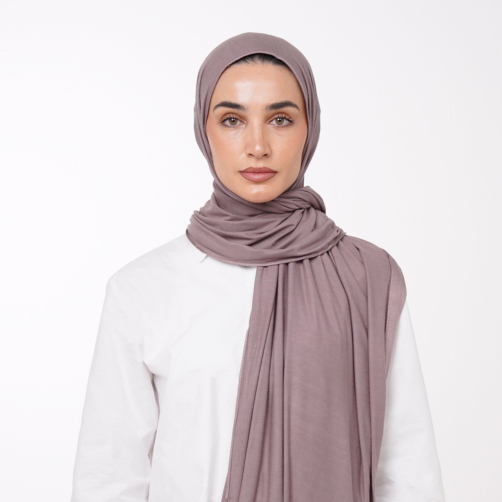 Plain Jersey Hijab or Everyday Comfort Jersey Hijab -  Dusty Rose