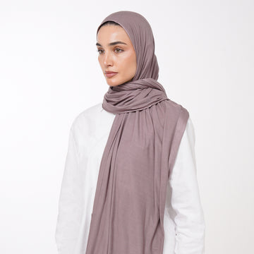 Plain Jersey Hijab or Everyday Comfort Jersey Hijab -  Dusty Rose