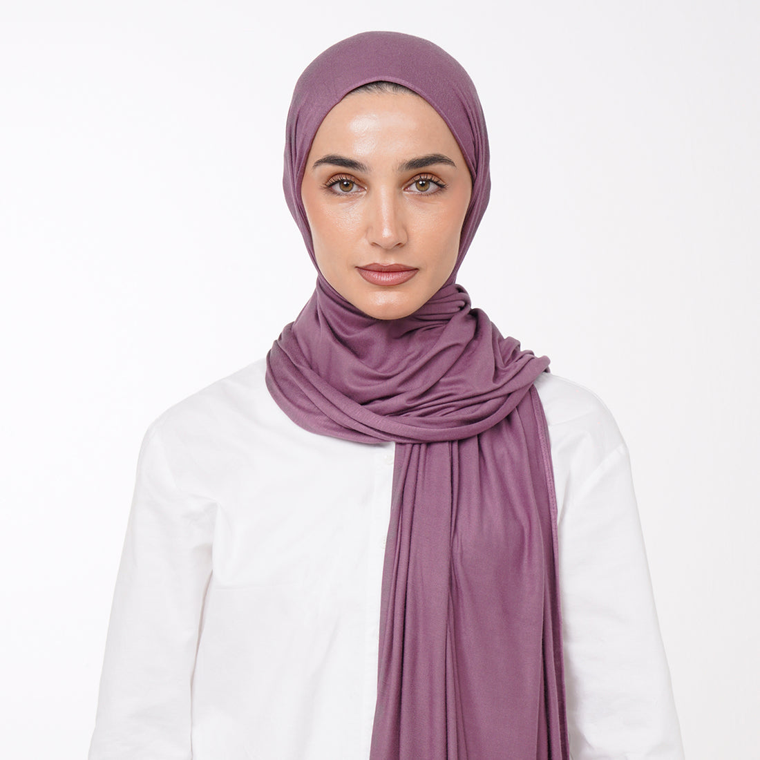 Plain Jersey Hijab or Everyday Comfort Jersey Hijab -  Dusty Mauve