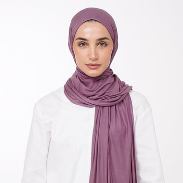 Plain Jersey Hijab or Everyday Comfort Jersey Hijab -  Dusty Mauve