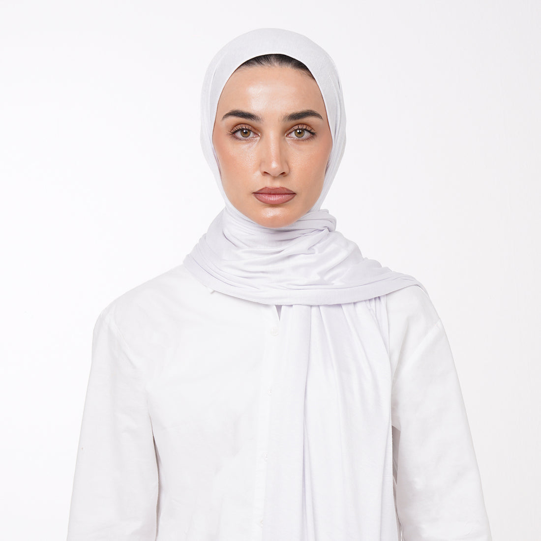 Plain Jersey Hijab or Everyday Comfort Jersey Hijab - Pure White