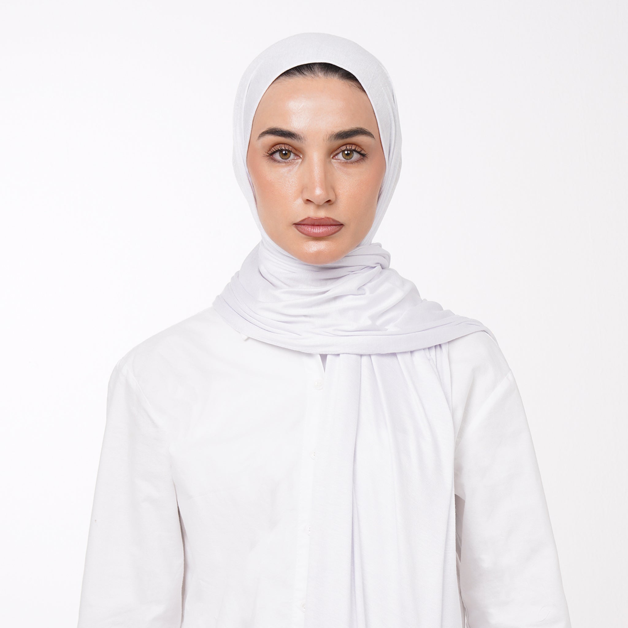 Plain Jersey Hijab or Everyday Comfort Jersey Hijab - Pure White