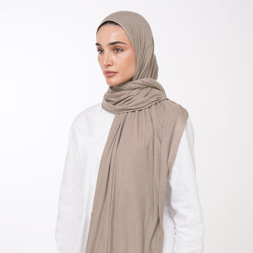 Plain Jersey Hijab or Everyday Comfort Jersey Hijab - Khaki