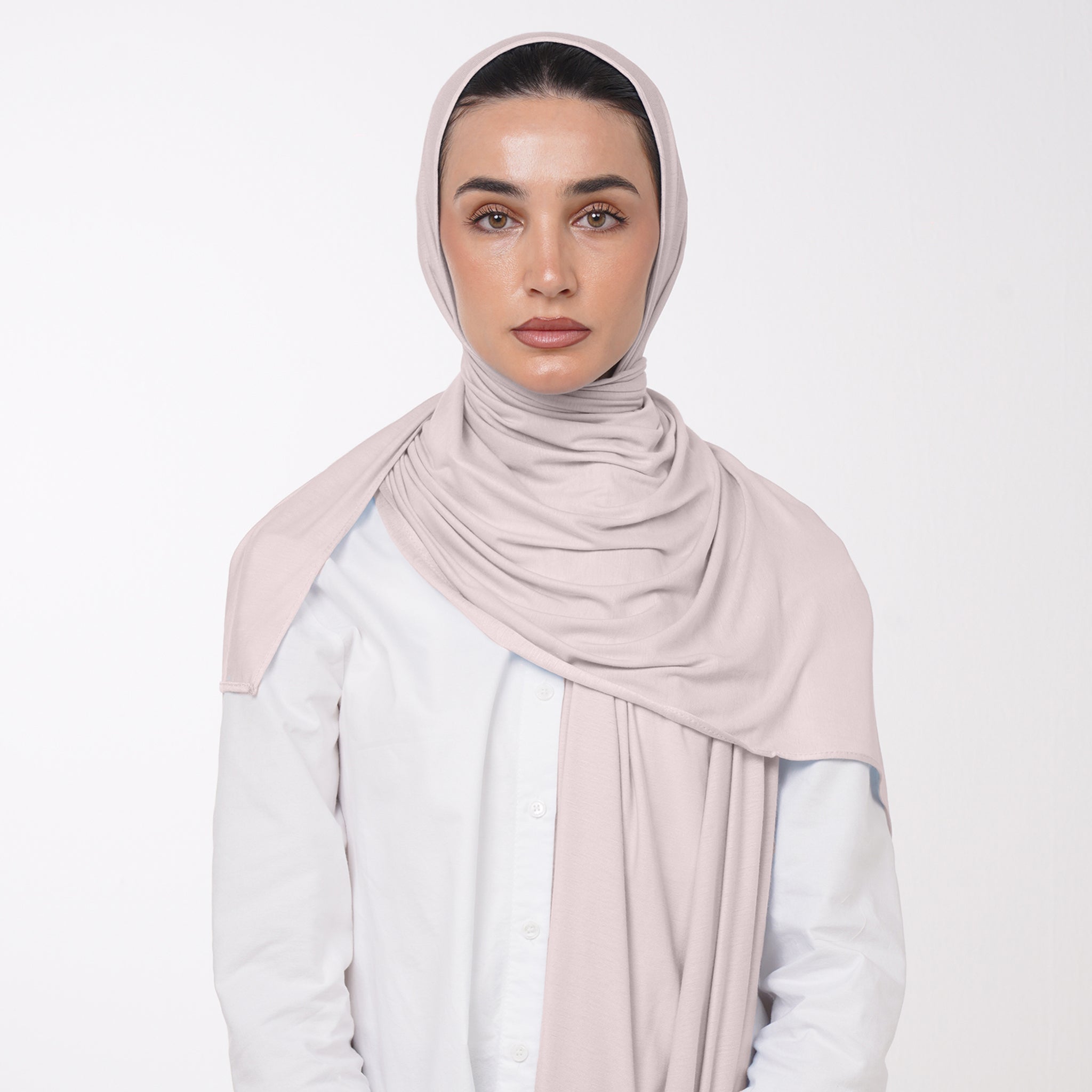 Plain Jersey Hijab or Everyday Comfort Jersey Hijab -  Soft Blush Pink