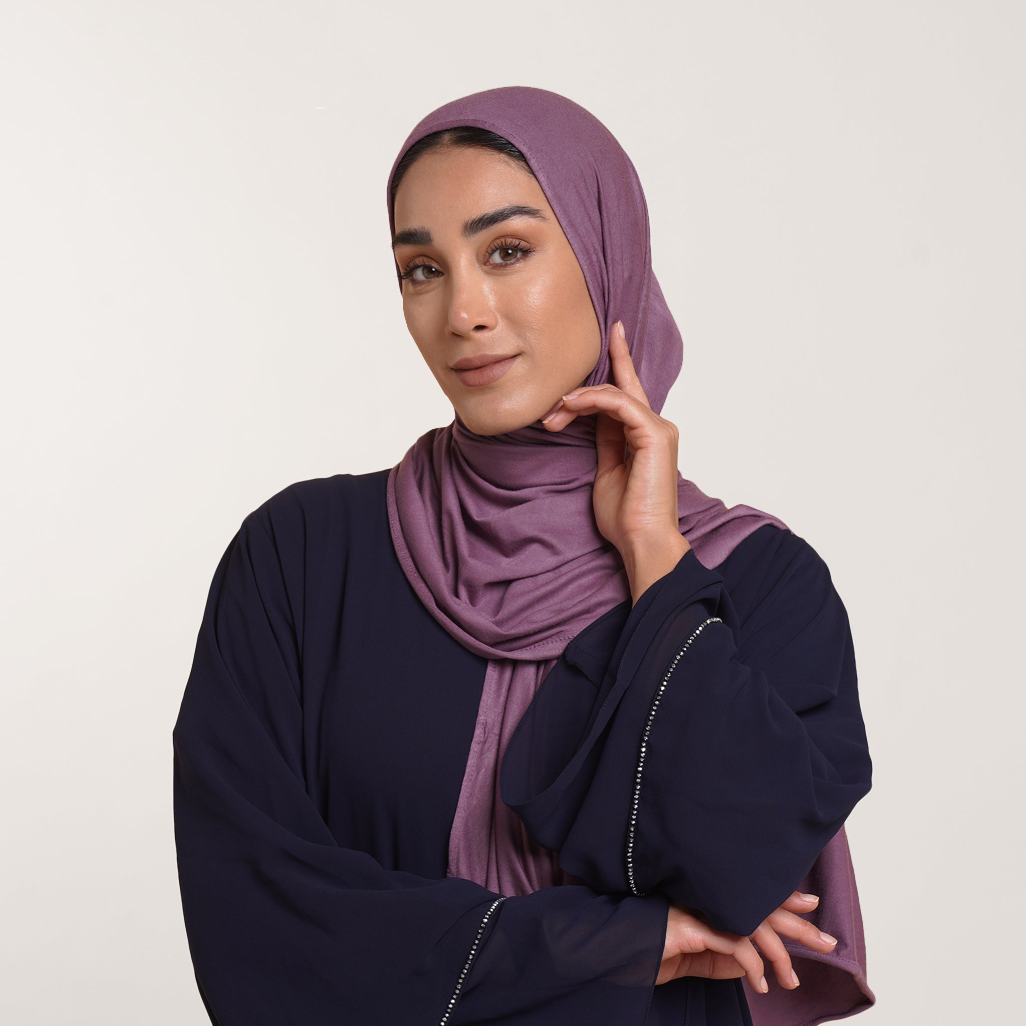 Premium Jersey Hijab - Mulberry Mauve