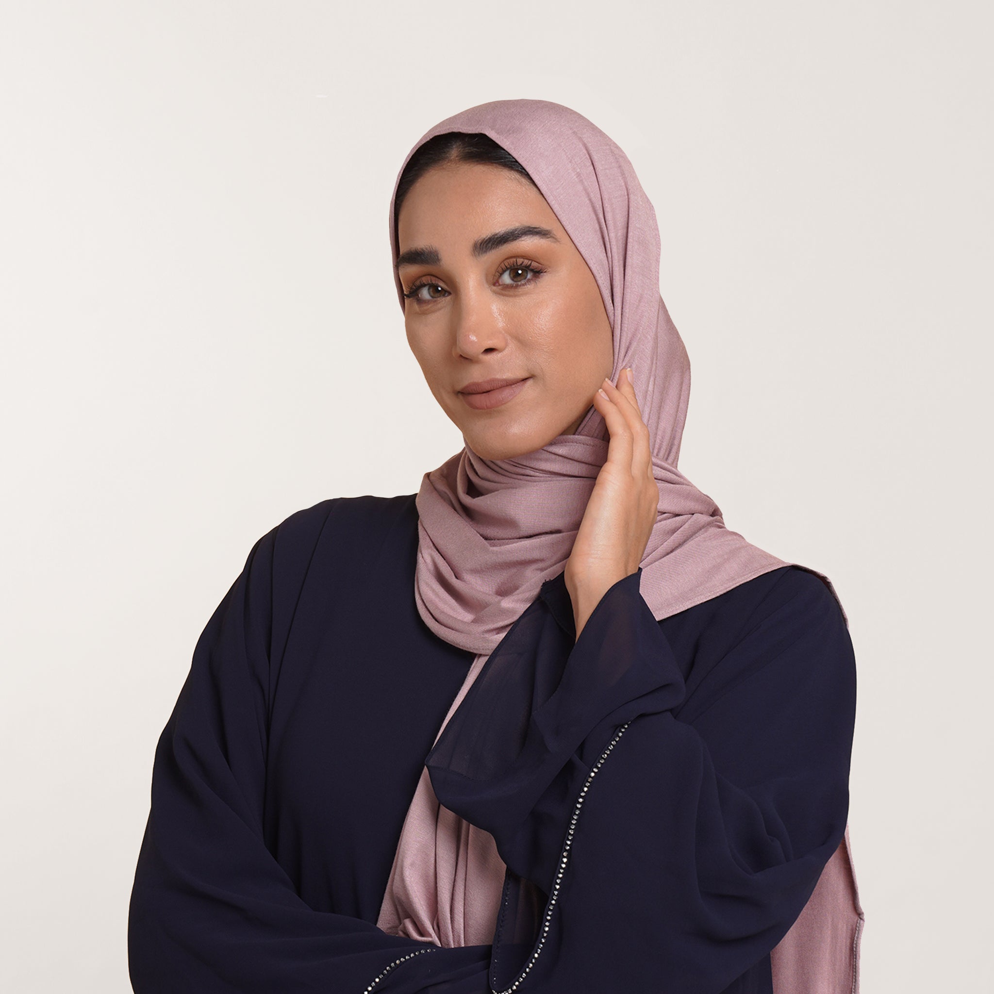 Premium Jersey Hijab - Dusty Blush