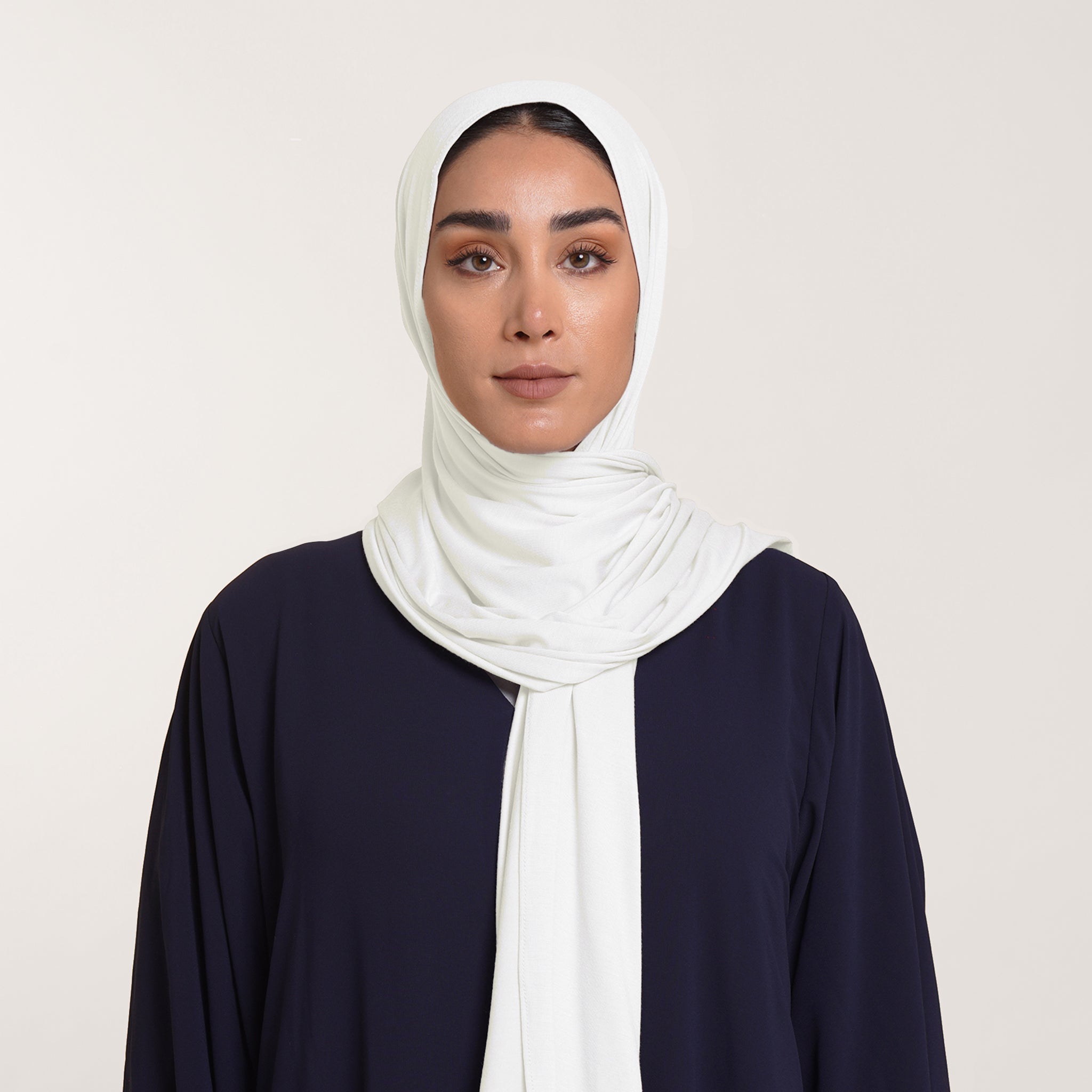 Premium Jersey Hijab - Ivory