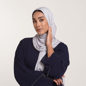 Premium Jersey Hijab - Light Grey