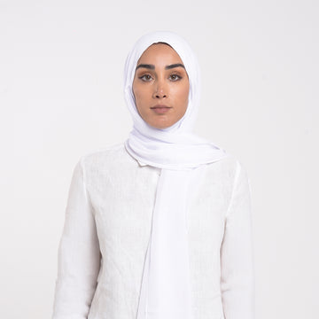 Emiratie Chiffon with Bonnet -Ice Lavender