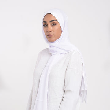 Emiratie Chiffon with Bonnet -Ice Lavender